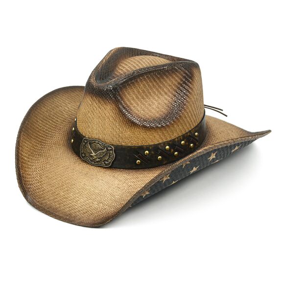 Accessories - 8822 Straw Cowboy Hat For Women And Men – Western Sun Country